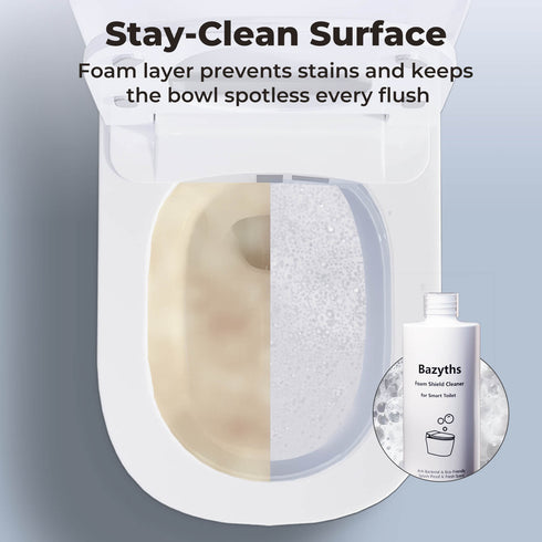 Bazyths Foam Shield Cleaner for Smart Toilet ZY695A Mini / ZYC8A, 2 or 4 Bottles Pack